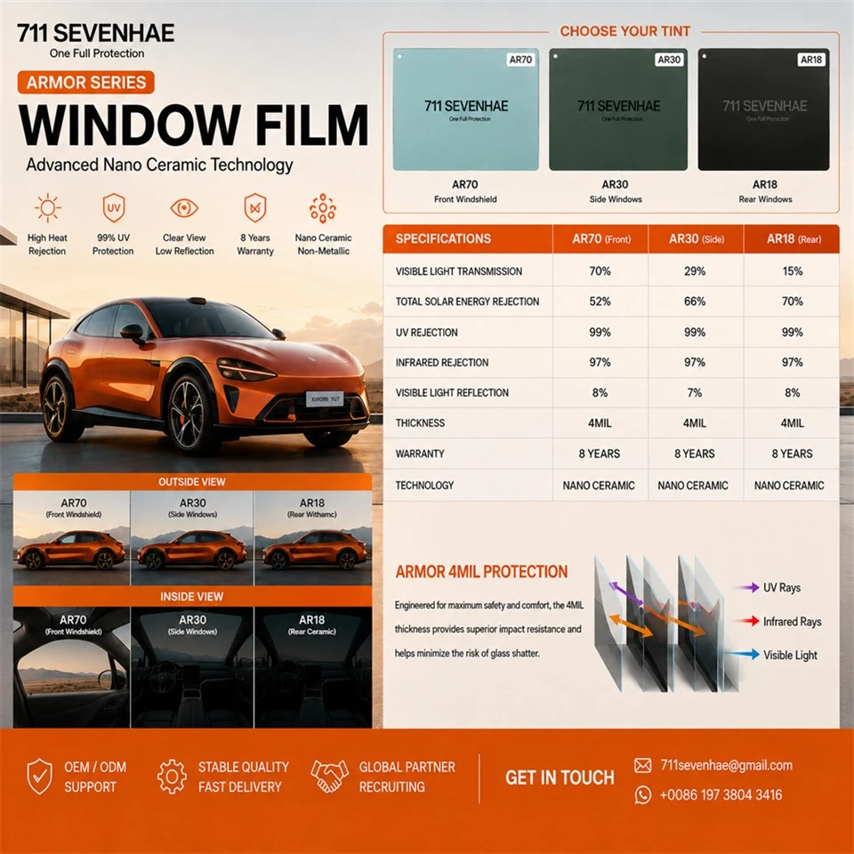 Armor Series 4MIL Nano Ceramic Window Film