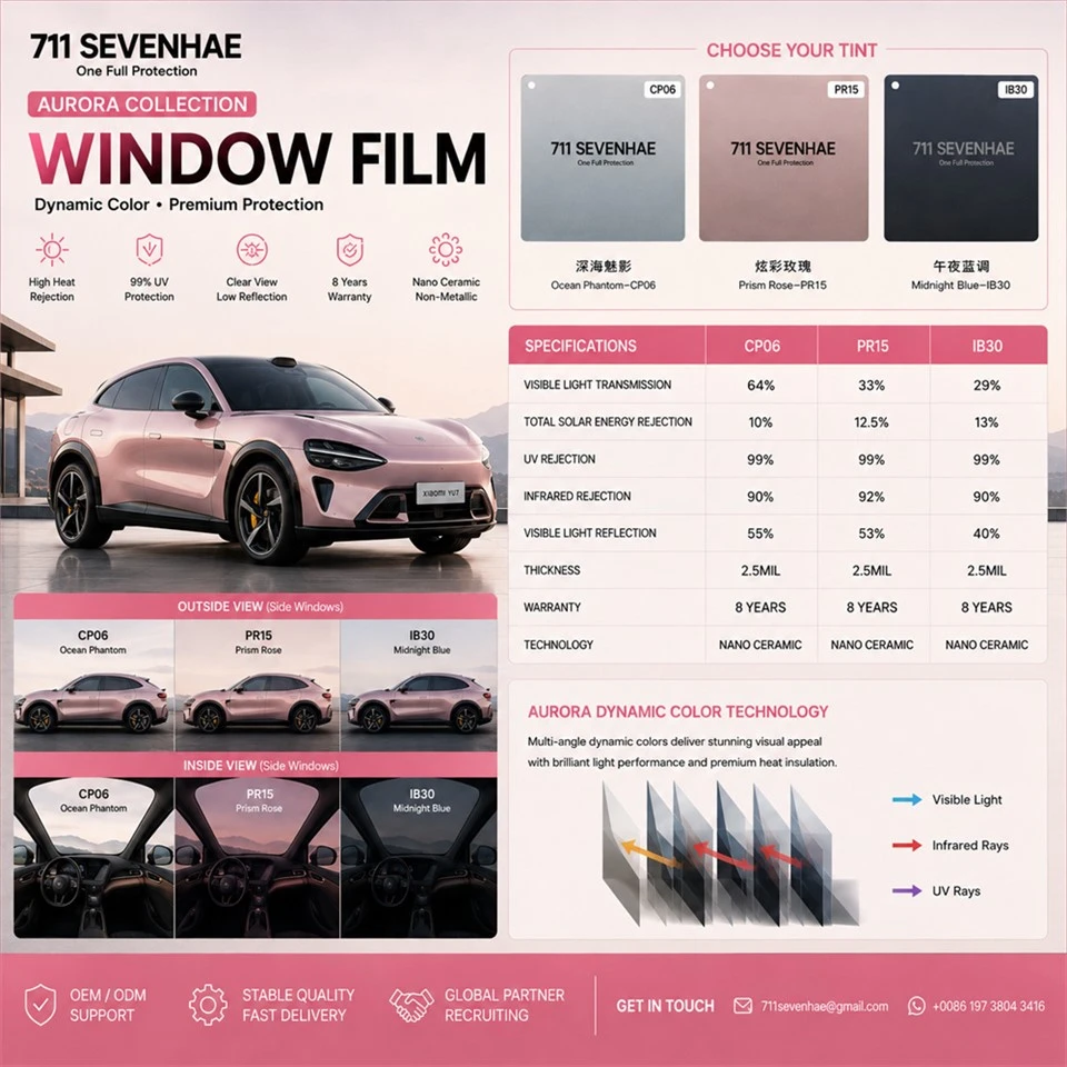 Aurora Collection Dynamic Color Nano Ceramic Window Film