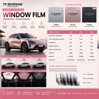 Aurora Collection Dynamic Color Nano Ceramic Window Film